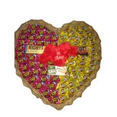 Coração Dia dos Pais com chocolate GG